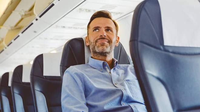 The man paid extra for seats with more legroom (stock image)
