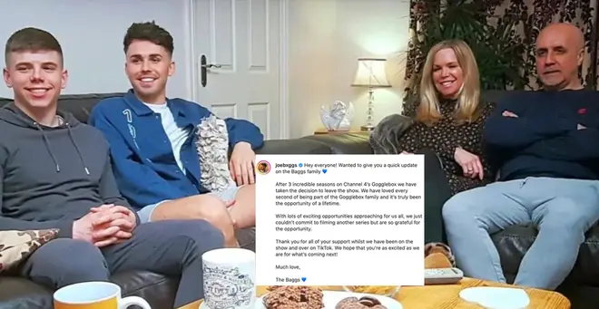 The Baggs family have quit Gogglebox