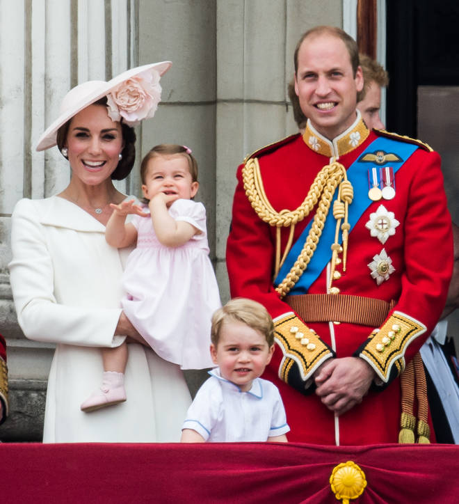 The Duchess of Cambridge re-wore the white coat dress she wore to Princess Charlotte's christening for Trooping the Colour in 2016
