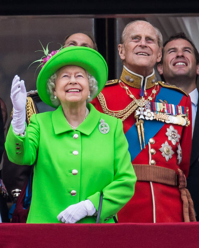 The Queen would normally have been joined by Prince Philip at the Jubilee events