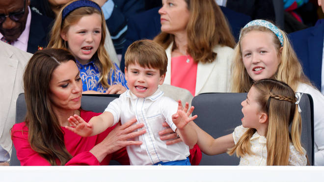 Princess Charlotte shouted at her little brother to stop waving his hands during the show