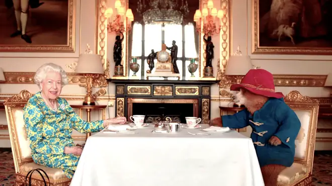 The Queen and Paddington Bear even got the party started by tapping along to Queen's 'We Will Rock You'