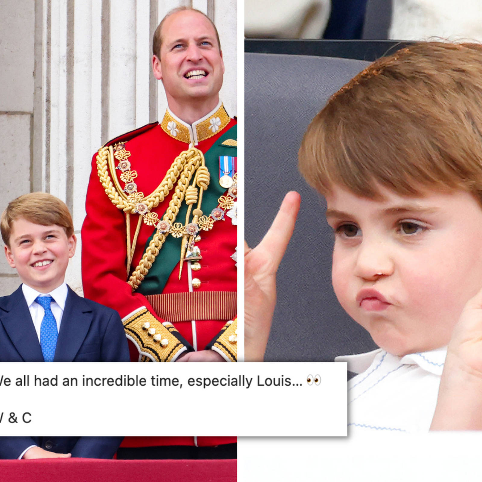 Prince William and Kate Middleton's hysterical response to Prince Louis'  Platinum... - Heart