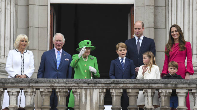 The Royal Family took to the balcony of Buckingham Palace on the final day of Platinum Jubilee celebrations