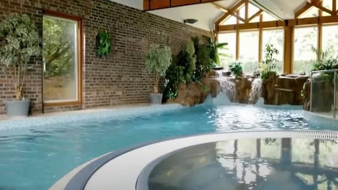 There is an indoor spa and swimming pool in Gemma Owen's house