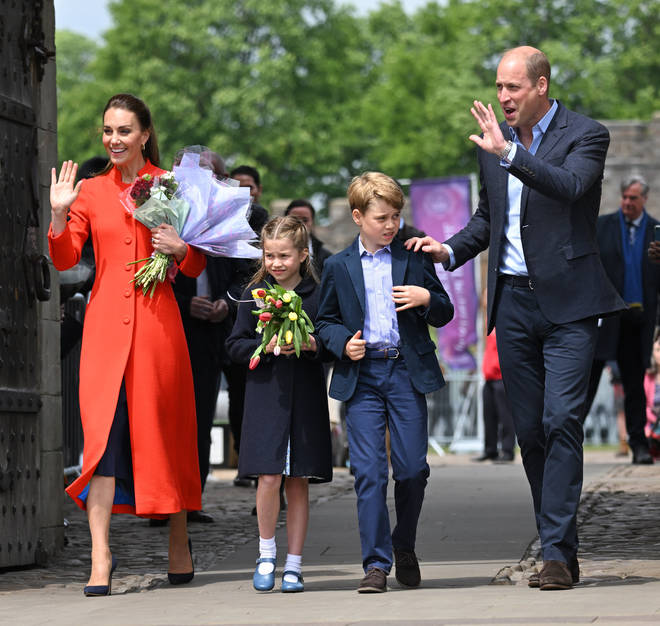 Prince William and Kate Middleton took Prince George and Princess Charlotte to Cardiff for the day