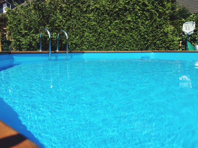 The pool was already there when the man moved in (stock image)