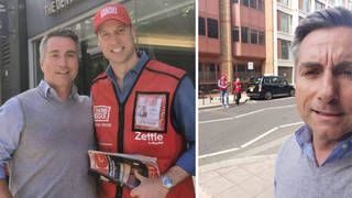 Prince William was seen selling The Big Issue on the streets of Westminster