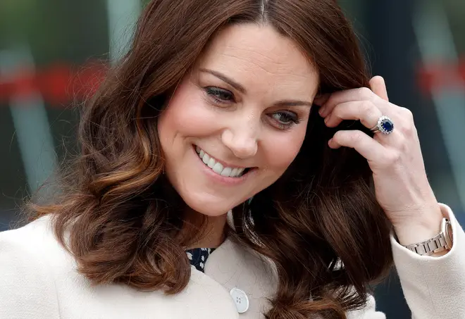 Kate Middleton wears three rings on her wedding finger