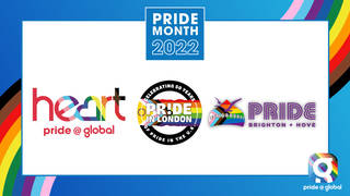 Heart is partnering with Pride in London and Brighton & Hove Pride