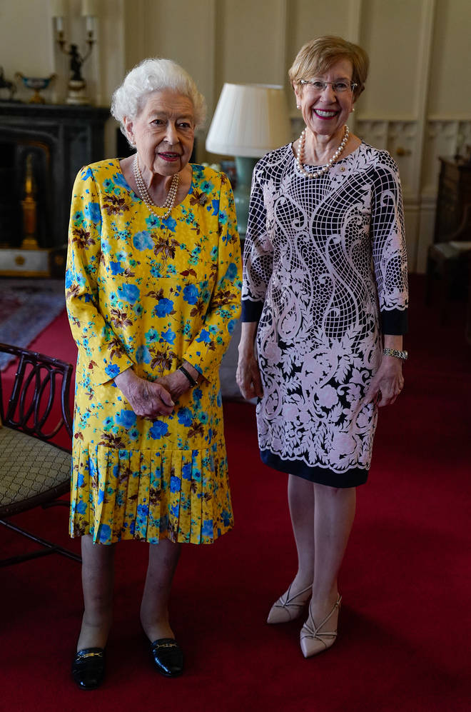 The Queen met with Margaret Beazley, the Governor of New South Wales, today