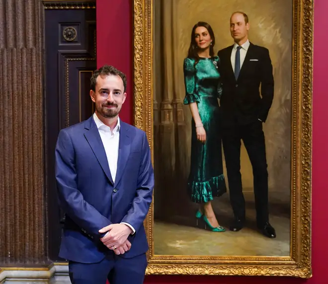 Jamie Coreth painted the beautiful portrait of William and Kate