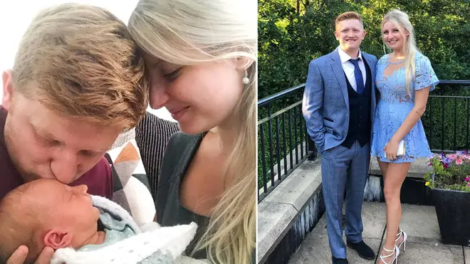 Sam Aston has revealed his daughter's name