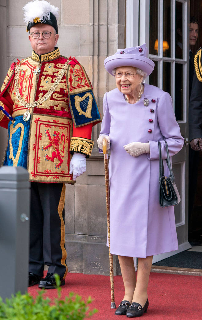 The Queen travelled to Scotland on Monday alongside other members of the Royal Family