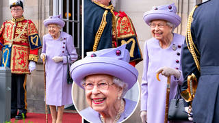 The Queen looks splendid in lilac ensemble during Scotland visit