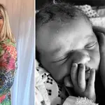 Brooke Kinsella has welcomed a 'miracle' baby