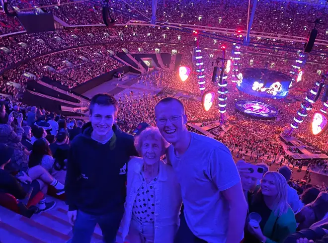 Joan, Matthew and James had an amazing time at the Ed Sheeran concert