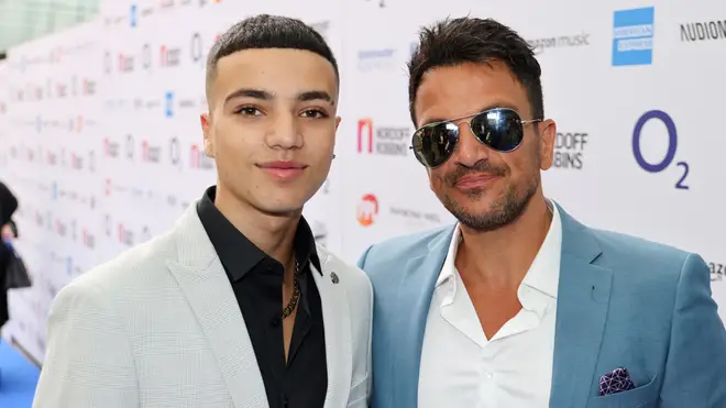 Peter Andre praises son Junior's work ethic as he embarks on music ...