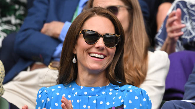 Kate Middleton wore her Wimbledon bow brooch and her Finlay & Co sunglasses