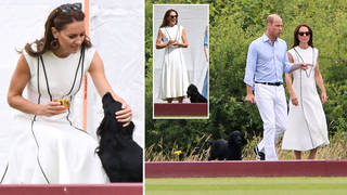 The Duke and Duchess of Cambridge bought their family dog along to the Royal Polo match