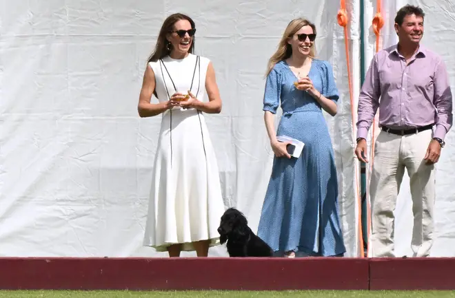 The Duchess of Cambridge sipped on a Pimms as she watched the match