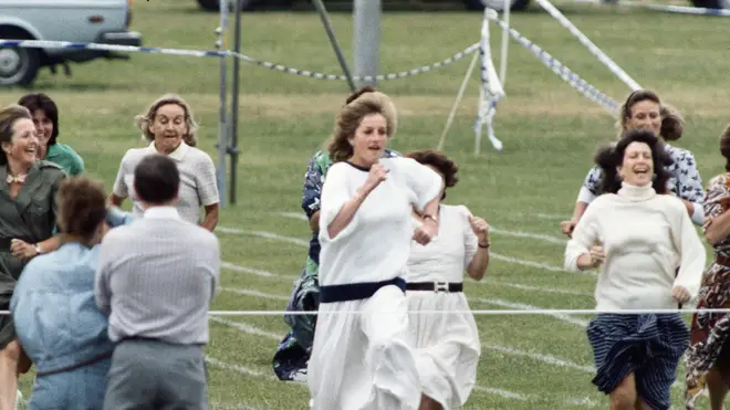 Princess Diana competed in a number of sports days