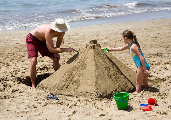 Building a sandcastle in Spain could leave you with a hefty fine