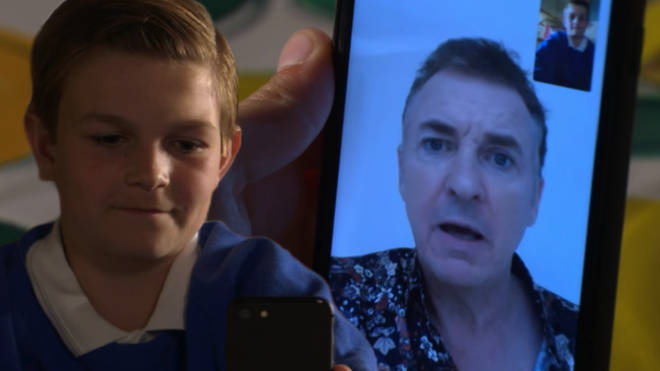 Shane Richie made a FaceTime appearance on EastEnders