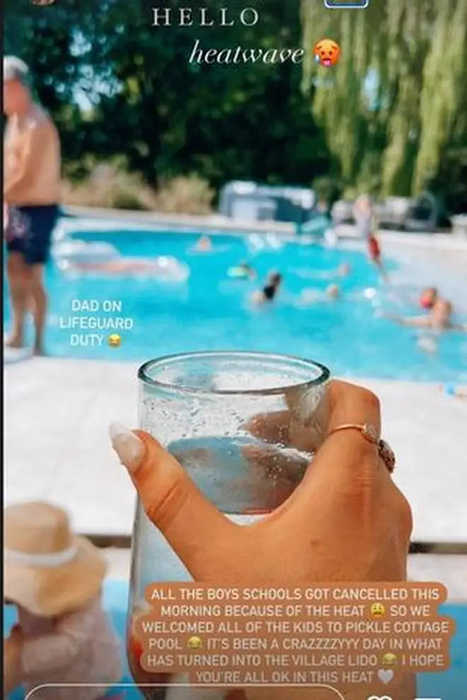 Stacey turned her pool into the 'village lido'