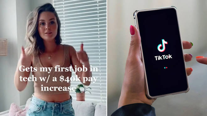 A woman has claimed she was fired for revealing her salary on TikTok