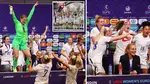 Lionesses sing It's Coming Home as they crash coach's press conference