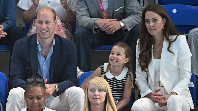 Prince William and Kate Middleton bought Princess Charlotte along to watch the swimming heats