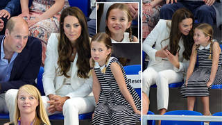 Princess Chalotte joins Prince William and Kate Middleton at Commonwealth Games