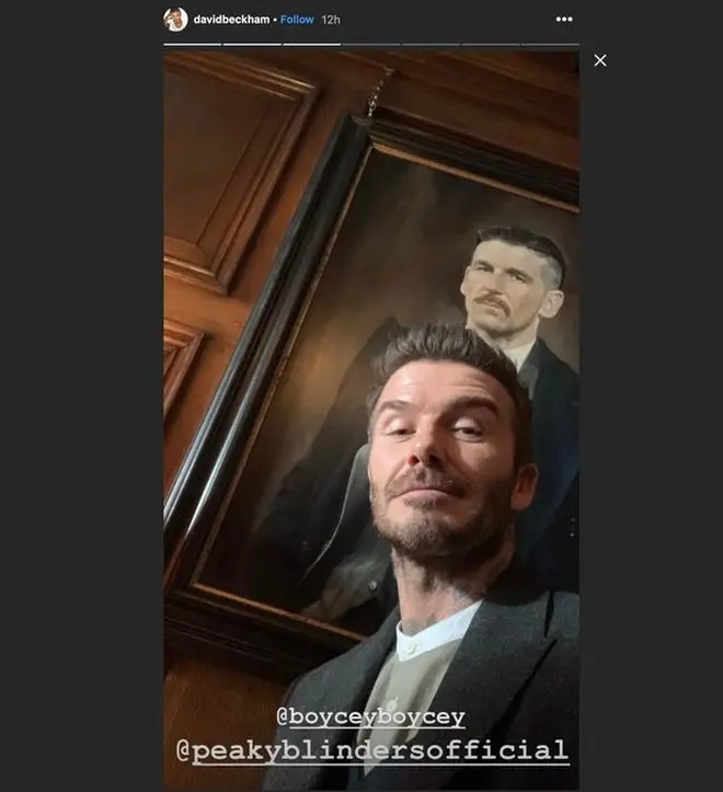 David Beckham shared these mysterious snaps on his Instagram story