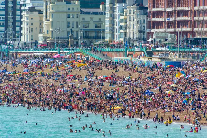 Brits are expected to flock to beaches over the weekend as temperatures rise