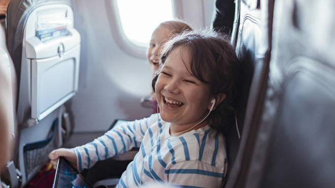 Matt recommends making use of tech to keep kids occupied on flights
