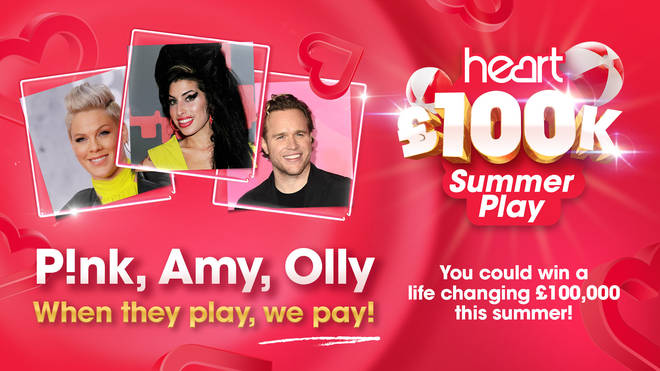 Listen out for P!nk, Amy Winehouse and Olly Murs for your chance to win £100,000
