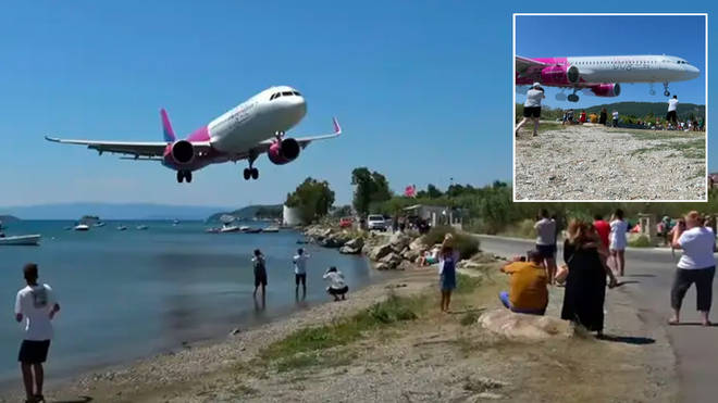 The moment an airplane makes it's lowest landing ever