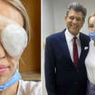 Katie Piper was rushed to hospital for an emergency eye operation after her husband noticed a black circle in her left eye