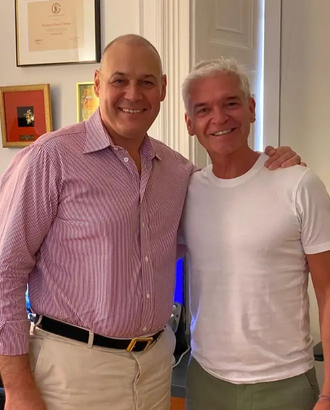 Phillip Schofield thanked Professor Stanga who performed the surgery at The Retina Clinic in London