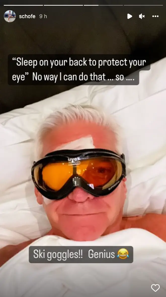 Phillip Schofield said that his floaters are 100 per cent gone