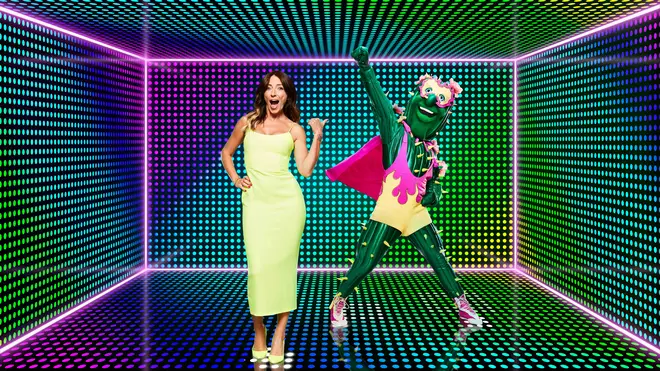 Davina McCall and Cactus on The Masked Dancer