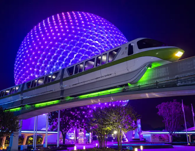 Travel through Walt Disney World on the Monorail