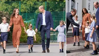 The Duke and Duchess of Cambridge attended a settling in day with Prince George, Princess Charlotte and Prince Louis this week