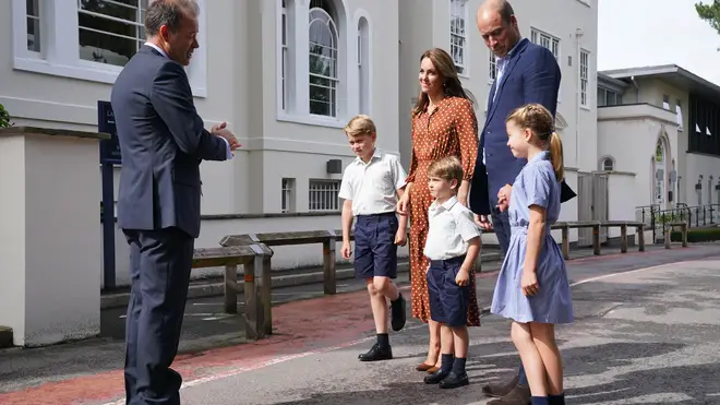 Prince William said the children had 'a lot of questions' on the first day