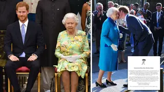 The Duke of Sussex recounted the moment the Queen hugged his children in an emotional message