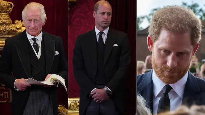 King Charles, Prince William and Prince Harry