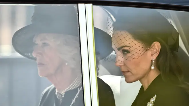 Camilla, Queen Consort, and the Princess of Wales travelled together