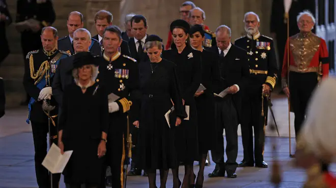 Queen Elizabeth II's children and grandchildren will be at the service at Westminster Abbey on Monday