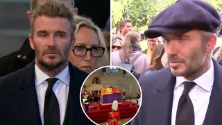 David Beckham queued for 13 hours to see Her Majesty Queen Elizabeth II lying in state